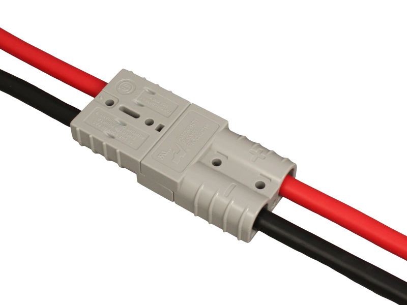 12V Battery cable Anderson connector SB50 - Universal lugs. Length: 48